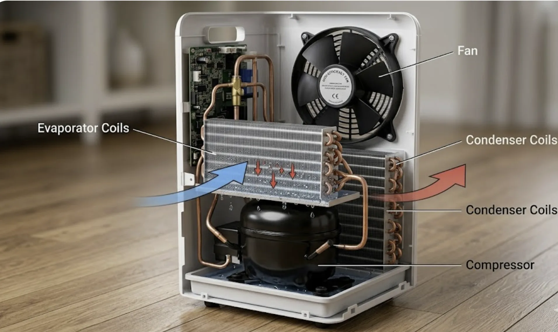 How Does a Dehumidifier Work?-Cetus Simple Guide