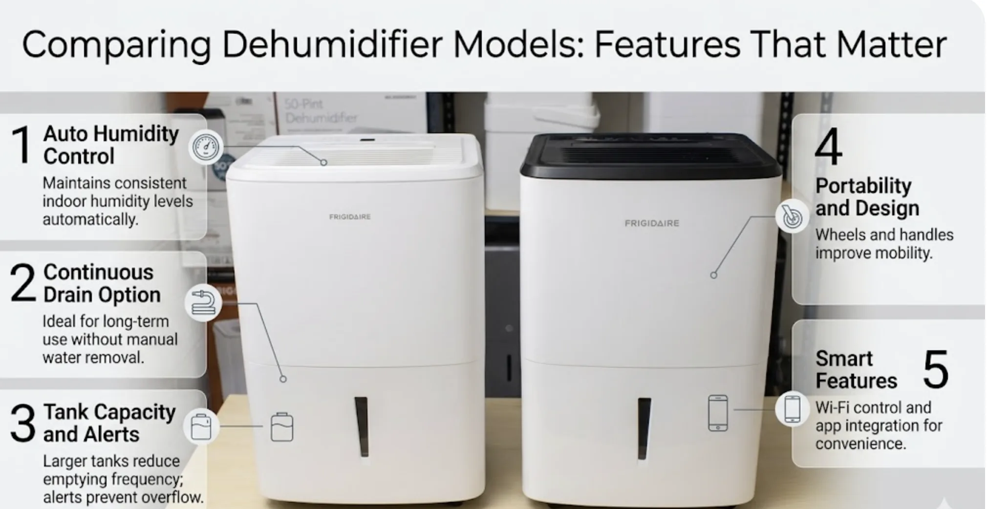 Comparing Dehumidifier Models: Features That Matter